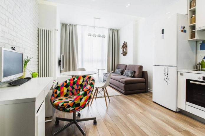35 vierkante meter appartement ontwerp