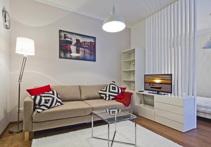 zonering van een appartement van 36 vierkante meter