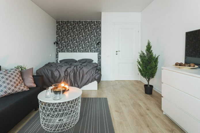 Indeling appartement van 36 vierkante meter