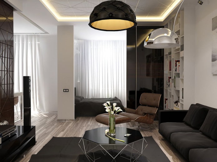Indeling appartement van 36 vierkante meter