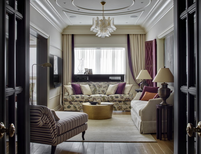 Kleine klassieke woonkamer