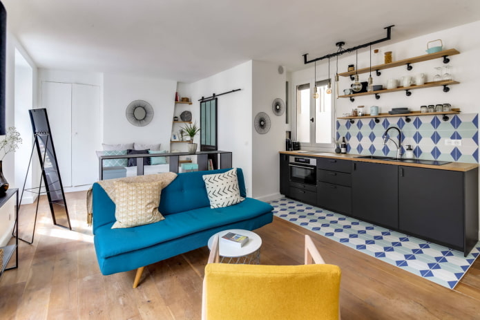 Studio met heldere details