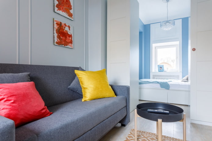 Zoning met kleur en kasten