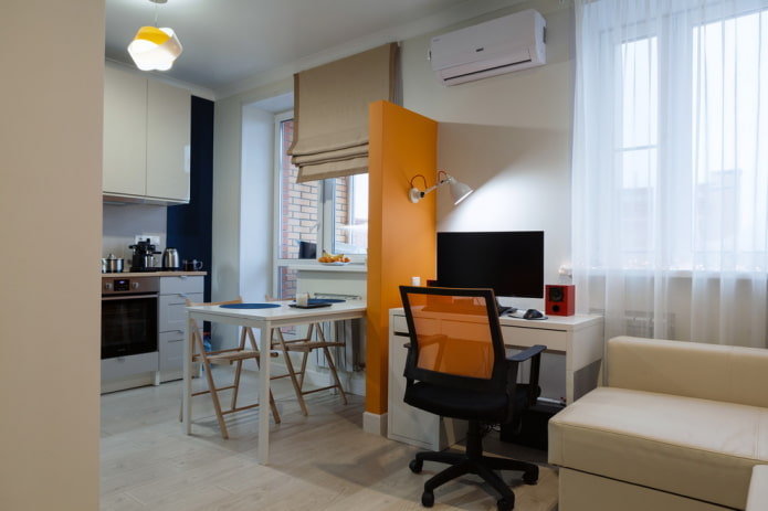 Werkplek in een appartement van 38 m?