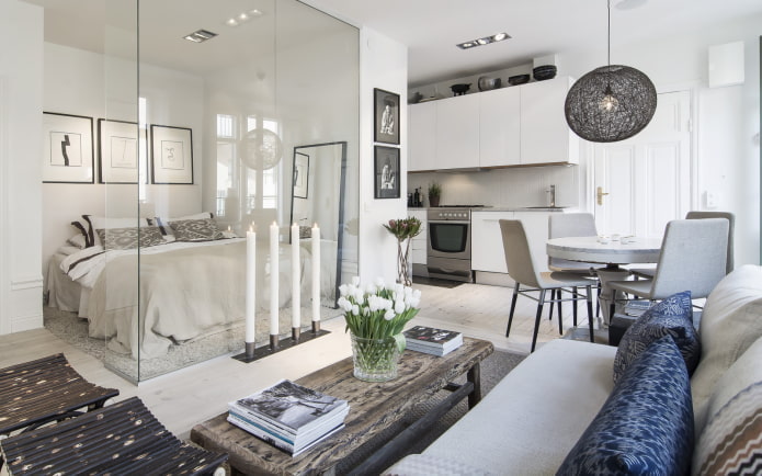 zonering van een appartement van 40 vierkante meter