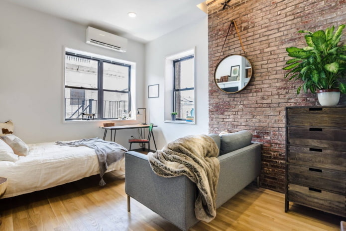 40 vierkante meter appartement in loftstijl