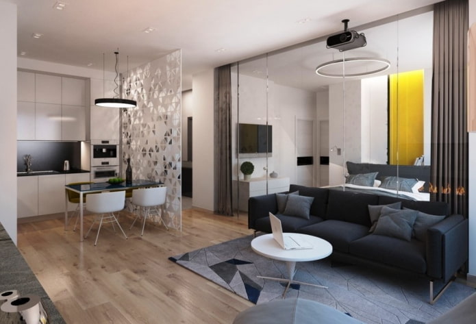 zonering van een appartement van 40 vierkante meter