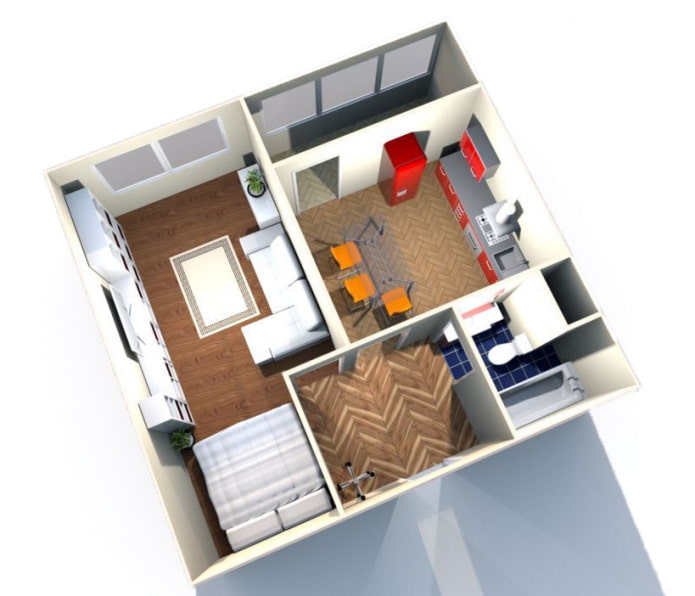 Eenkamerappartement 42 m?