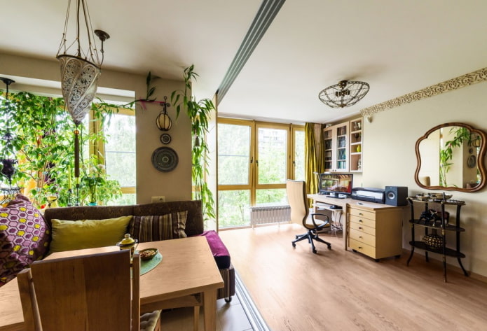 Appartement met grote ramen