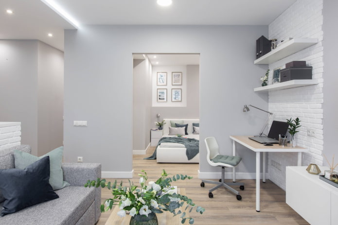 Appartement in Europese stijl met bakstenen tegels