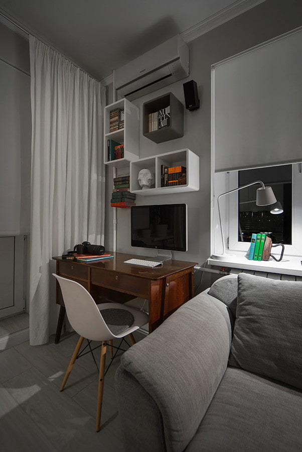 werkplek in het appartement