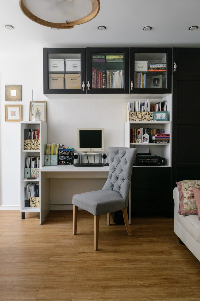 werkplek in het appartement