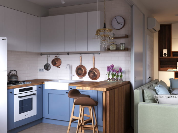 Keuken in een gebouw uit het Chroesjtsjov-tijdperk