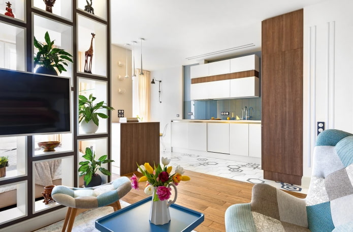 Keuken en woonkamer