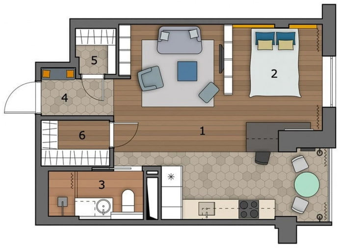 Studio-indeling