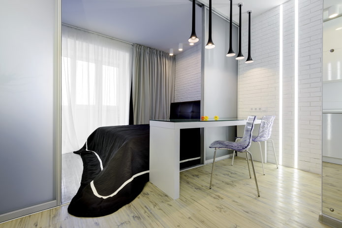 interieur van een studio-appartement van 45 vierkante meter