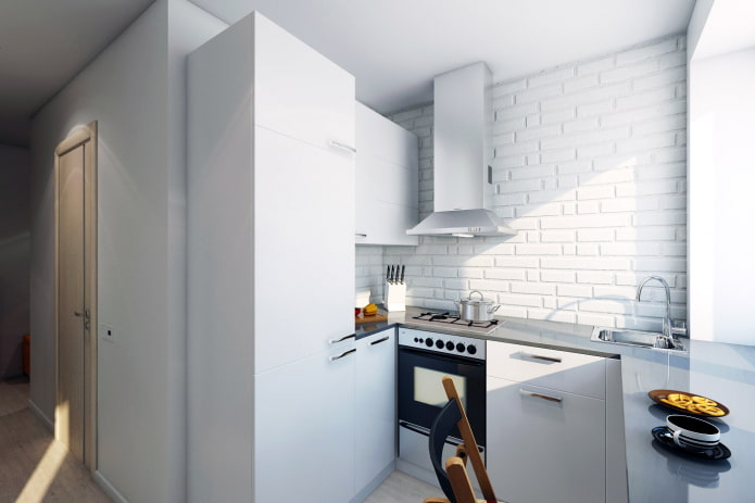 Keuken in een appartement van 46 m