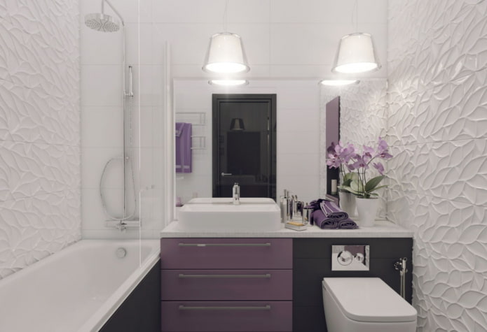 Badkamer in een appartement van 46 m?