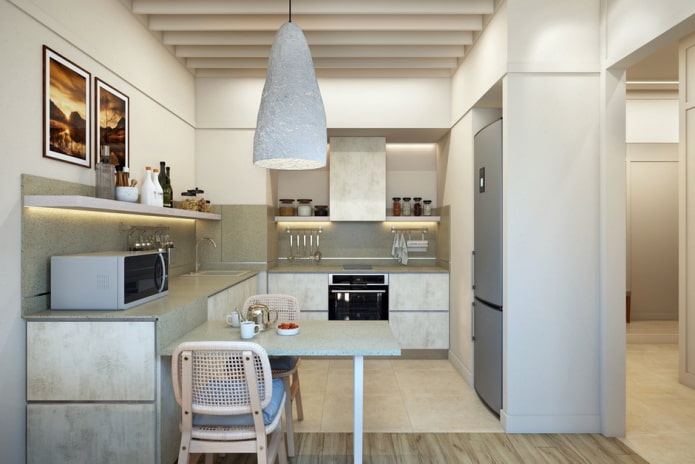 Keuken in een appartement van 46 m?