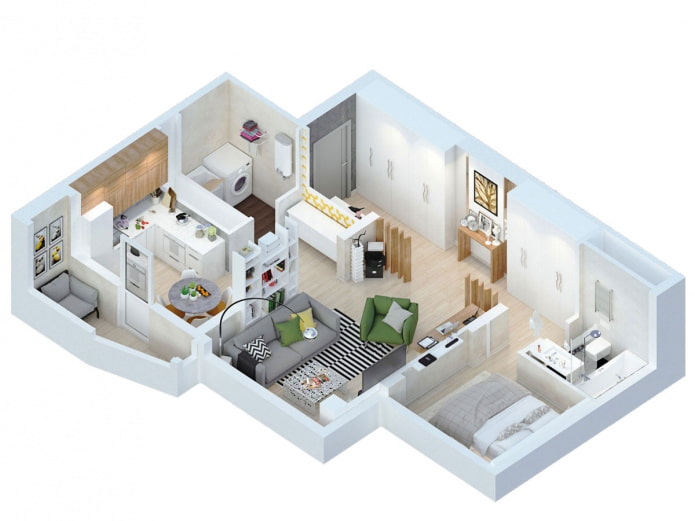 2-kamerappartementindeling