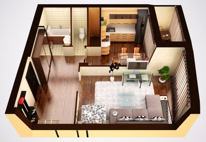 1-kamerappartement
