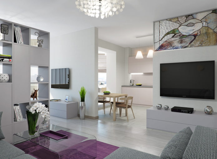 Grote studio in witte tinten