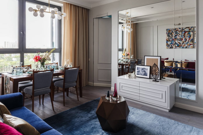 Woonkamer in een tweekamerappartement