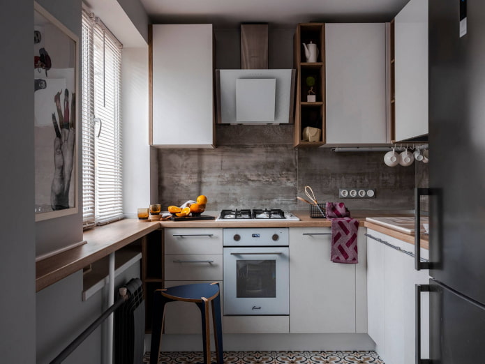 Keuken in een driekamerappartement