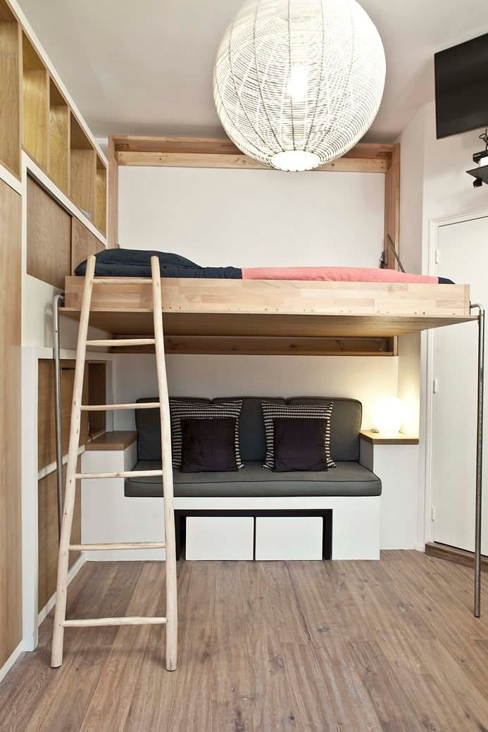 Hoogslaper met ladder