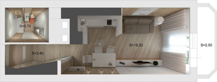 appartementenindelingen 18 m?