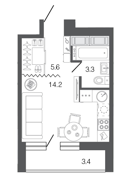 appartementenindelingen 18 m?