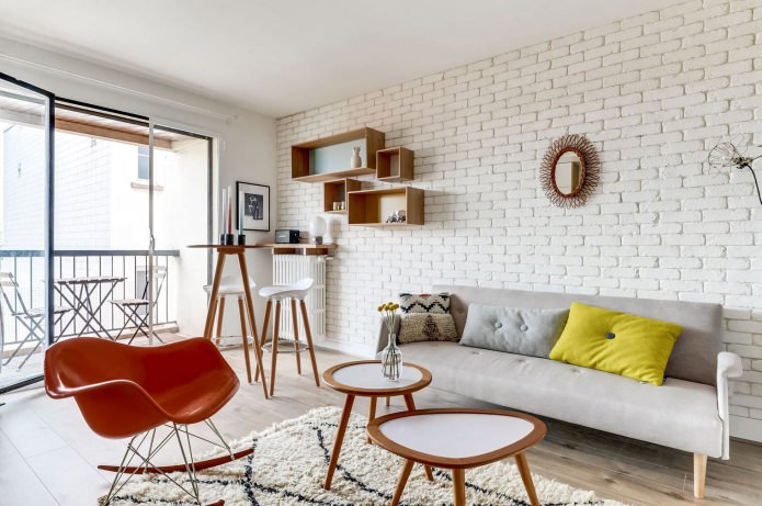 Stoelen in het interieur van de woonkamer