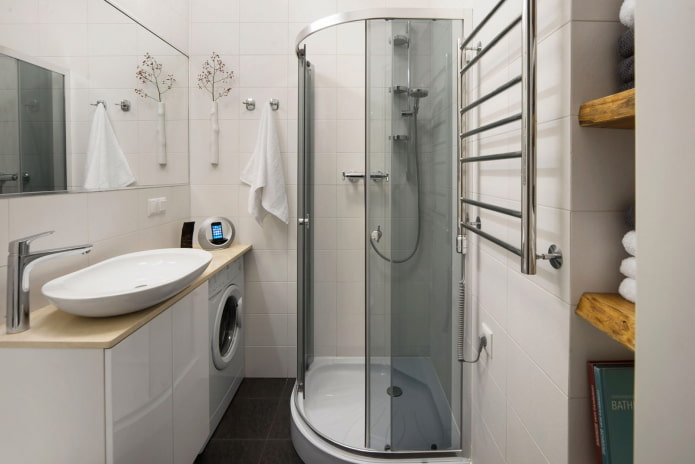 interieur van de badkamer in een studio