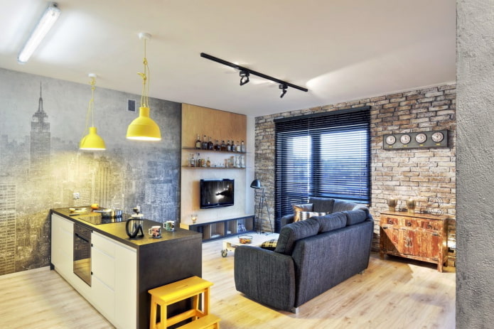 verlichting in het interieur van een studio