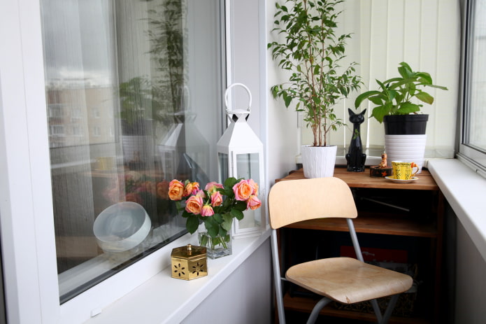 klein gezellig balkon