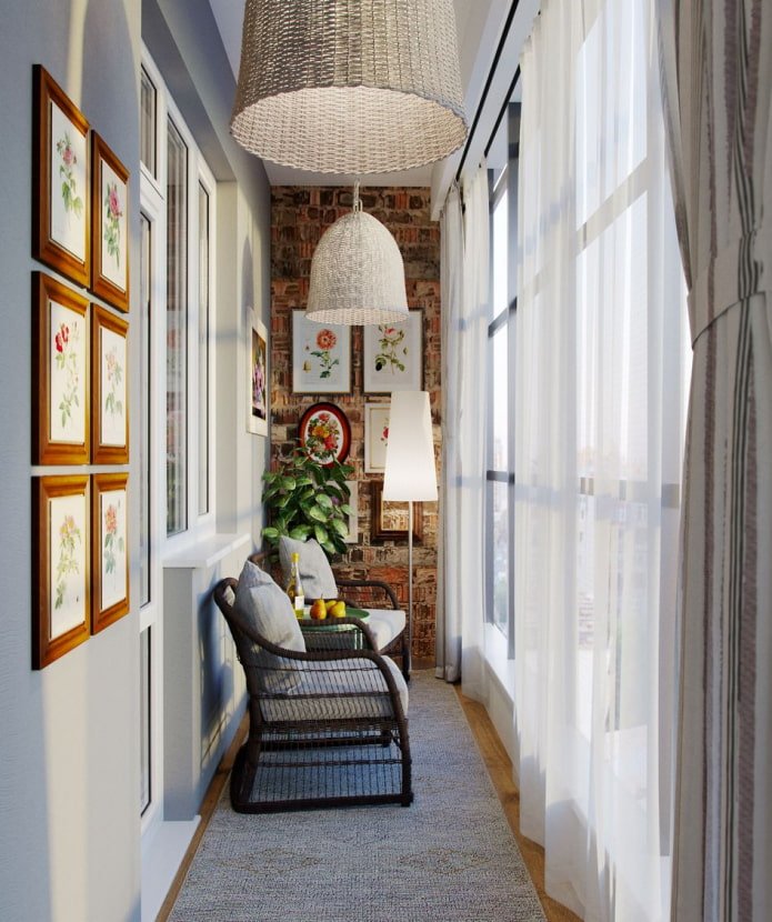 balkon in traditionele stijl