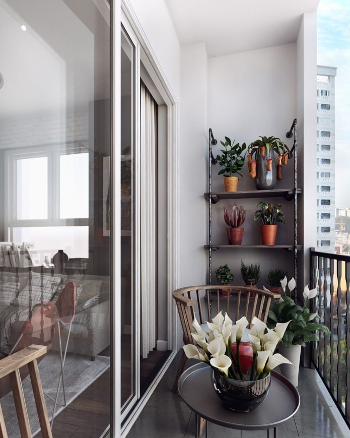 gezellig balkon zonder glas