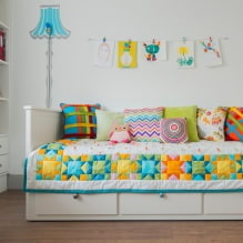 Interieur van een kleine kinderkamer: een kleur, stijl, decoratie en meubels kiezen (70 foto's)-4