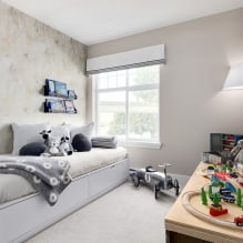 Interieur van een kleine kinderkamer: een kleur, stijl, decoratie en meubilair kiezen (70 foto's) - 18