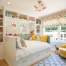 Interieur van een kleine kinderkamer: een kleur, stijl, decoratie en meubels kiezen (70 foto's)-2