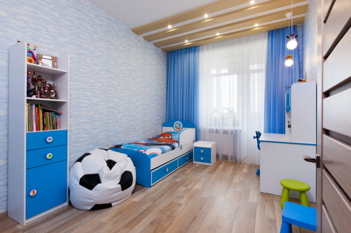 plafondbalken in de kinderkamer