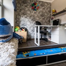 Interieur van een kleine kinderkamer: kleur, stijl, decoratie en meubels kiezen (70 foto's)-7