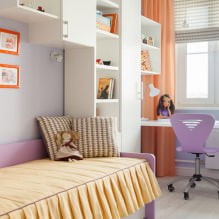 Interieur van een kleine kinderkamer: kleur, stijl, decoratie en meubels kiezen (70 foto's)-11
