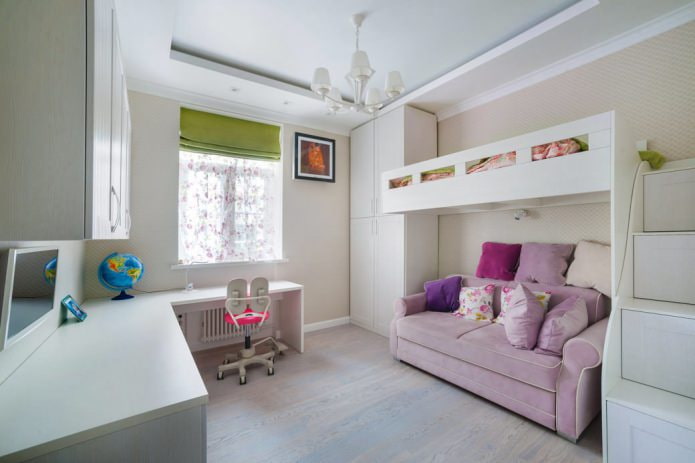 moderne kinderkamer voor een meisje