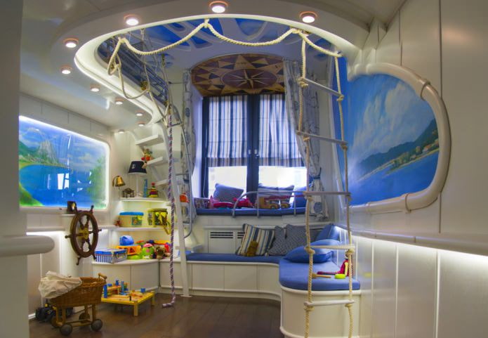Kinderkamer in maritieme stijl