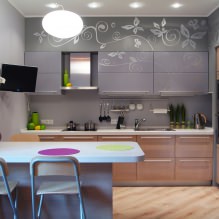 Ontwerp van een kleine keuken met een bar - 8