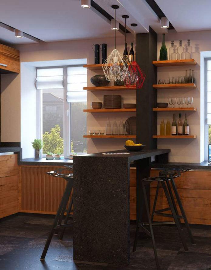 barontwerp in een kleine keuken