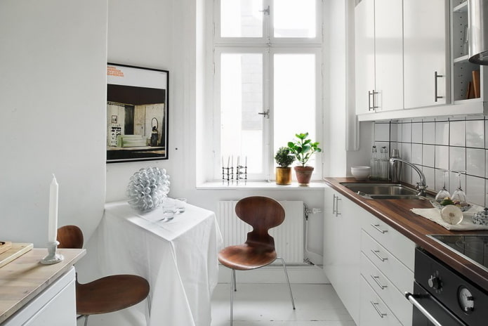 planning van een kleine keuken