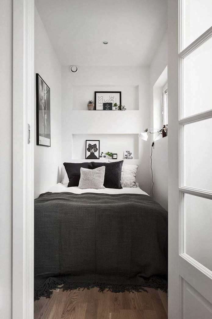 smalle, kleine slaapkamer