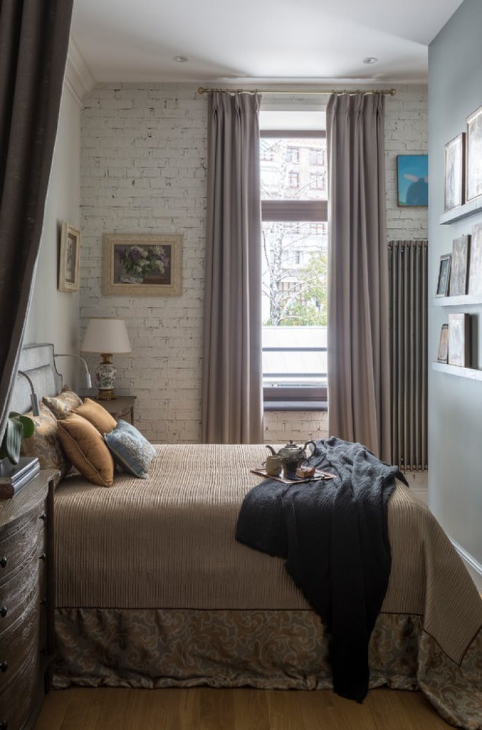 slaapkamer in retrostijl